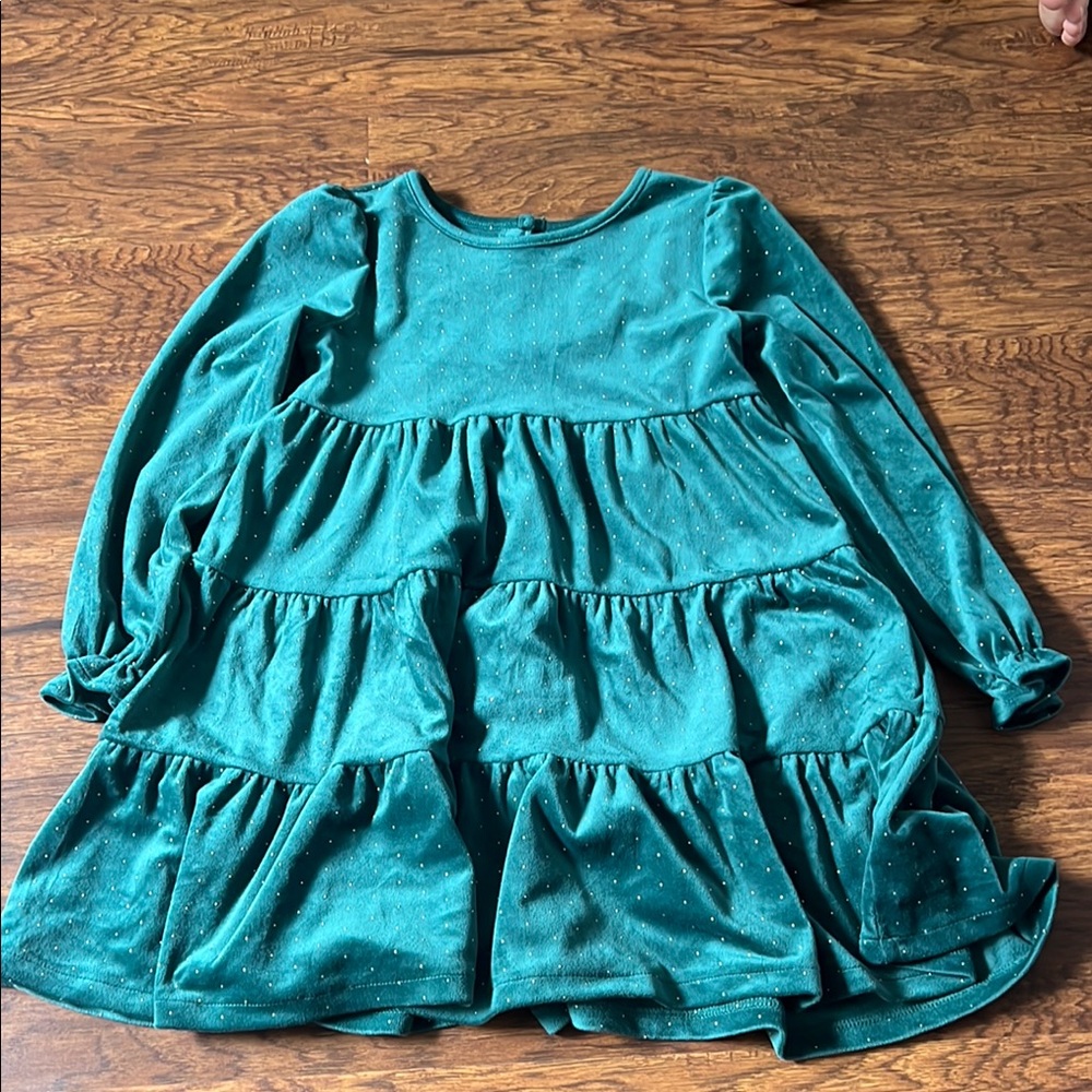 Teal Long Sleeve Kids Dress girls tahari dress size 7